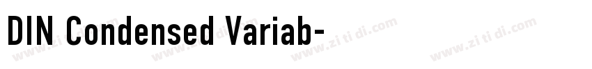 DIN Condensed Variab字体转换